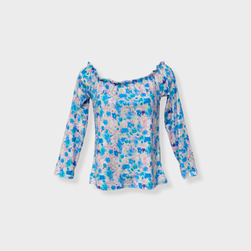 BLUSA ESTAMPADA MANGA LARGA