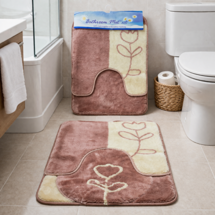 Alfombra de baño cafe