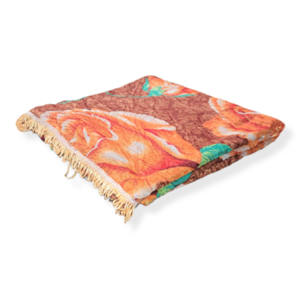 COLCHA BARBITAS ESTAMPADA MIEL