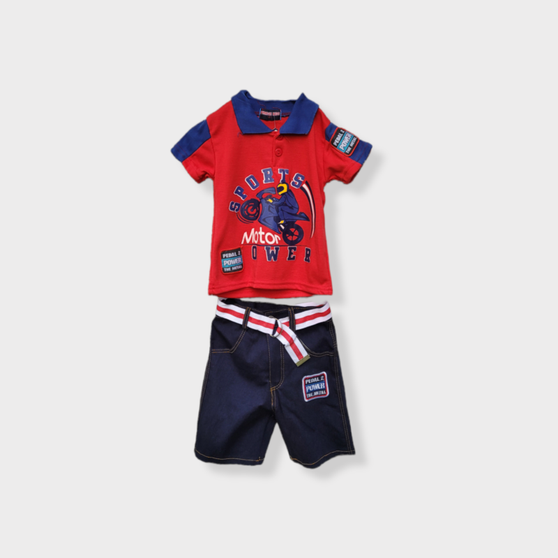 CONJUNTO PIRREGIE KIDS SHORT
