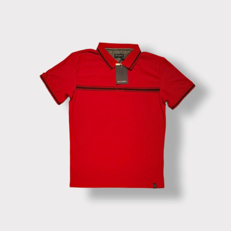 CAMISETA BIG BUDDHA TIPO POLO RAYAS