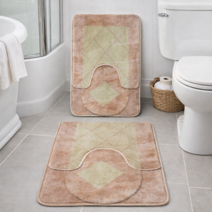 Alfombra de baño cafe-beige