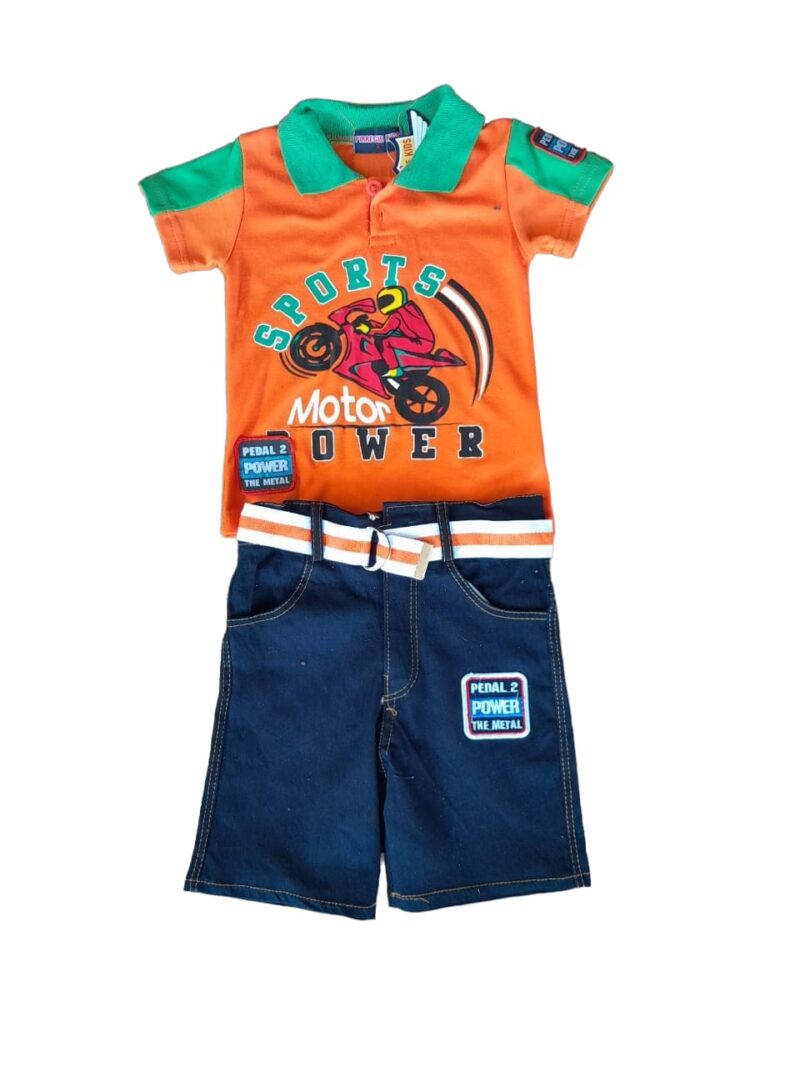 CONJUNTO PIRRIEGIE KIDS SHORT 2-8
