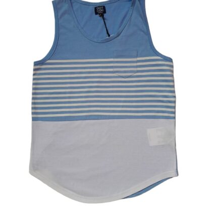 CAMISETA DOTCOM RAYAS SIN MANGAS