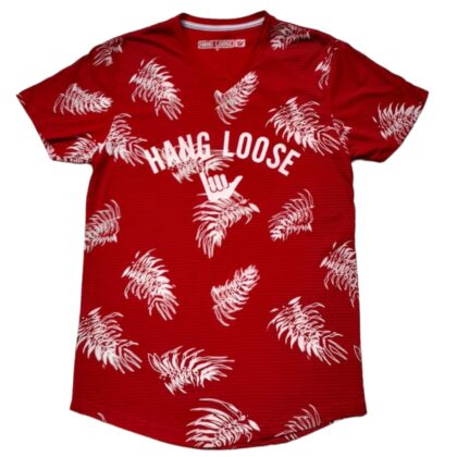 CAMISETA HANG LOOSE ESTAMPADA CUELLO V