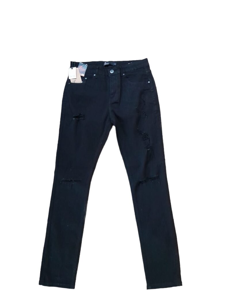 PANTALON ZEOS MEZCLILLA STRECH NEGRO