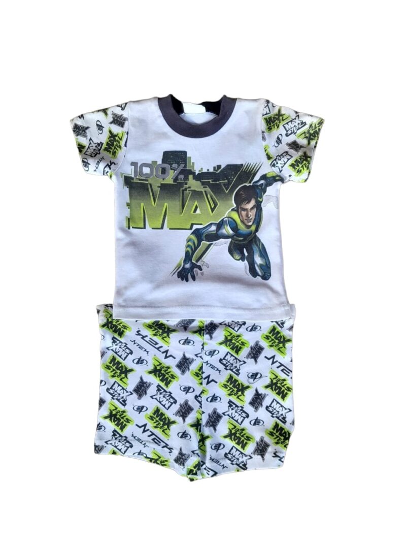PIJAMA NIÑO MAX STEEL SHORT MANGA CORTA