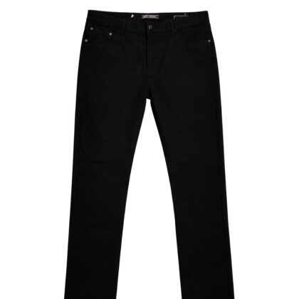 Pantalón Negro Rígido – Corte Recto y Estilo Clásico PH0216