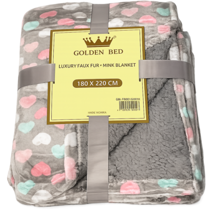 Cobija Golden Bed Luxury gris– 180 x 220 cm