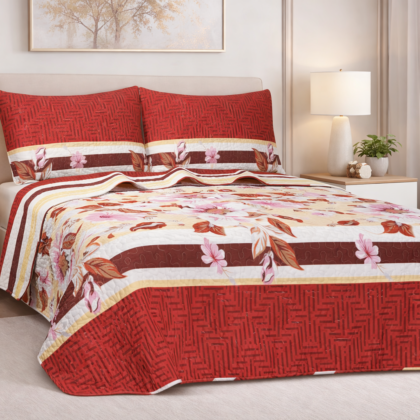 Edredon King  3 Piezas con diseño