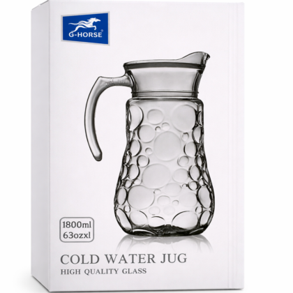 Jarrón  de Vidrio para Agua – 1800 ml (63 oz)