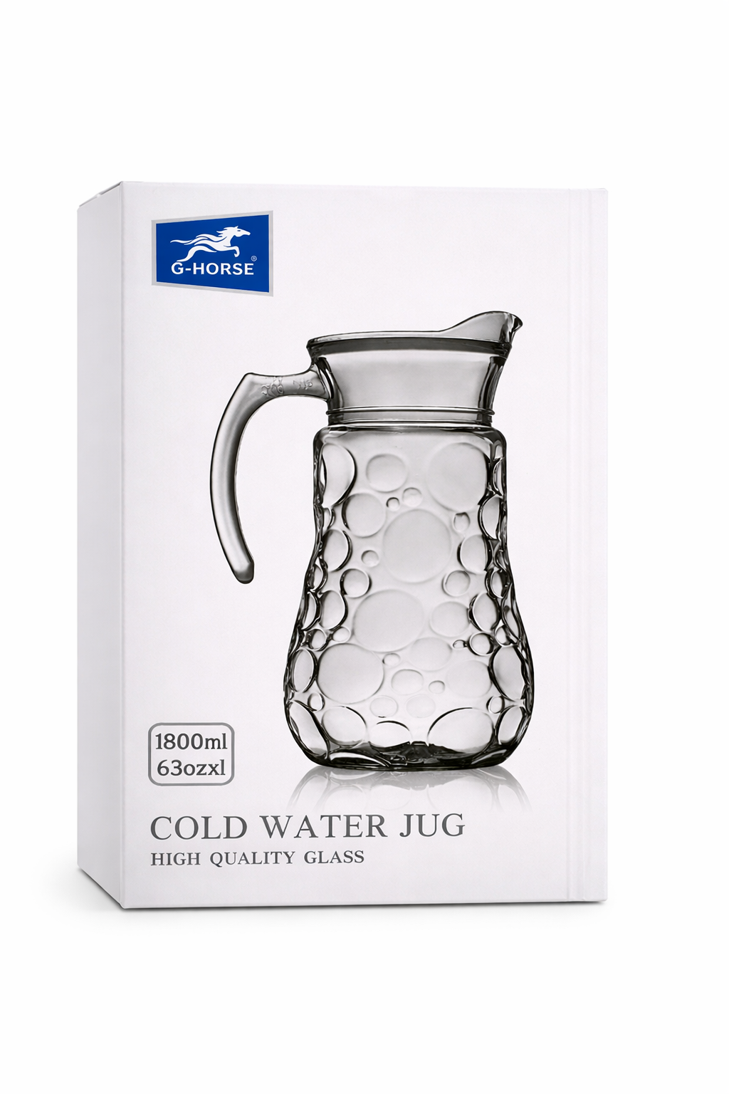 Jarrón de Vidrio para Agua – 1800 ml (63 oz)