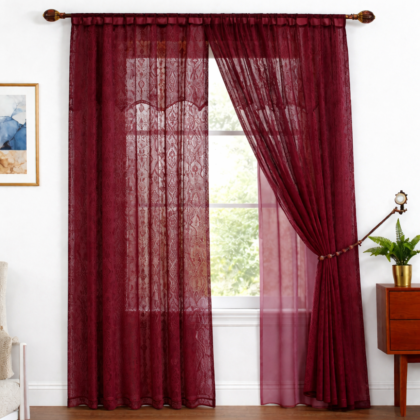 Cortina Doble de Marquiset con Forro – 2 Paneles