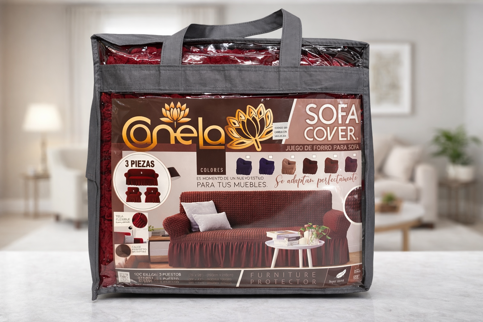 Cobertor para Sofá 3 Piezas – Ajustable - Image 2