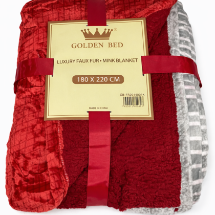 Cobija Golden Bed Luxury vino– 180 x 220 cm