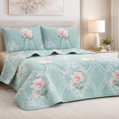 Edredon King  3 Piezas con diseño