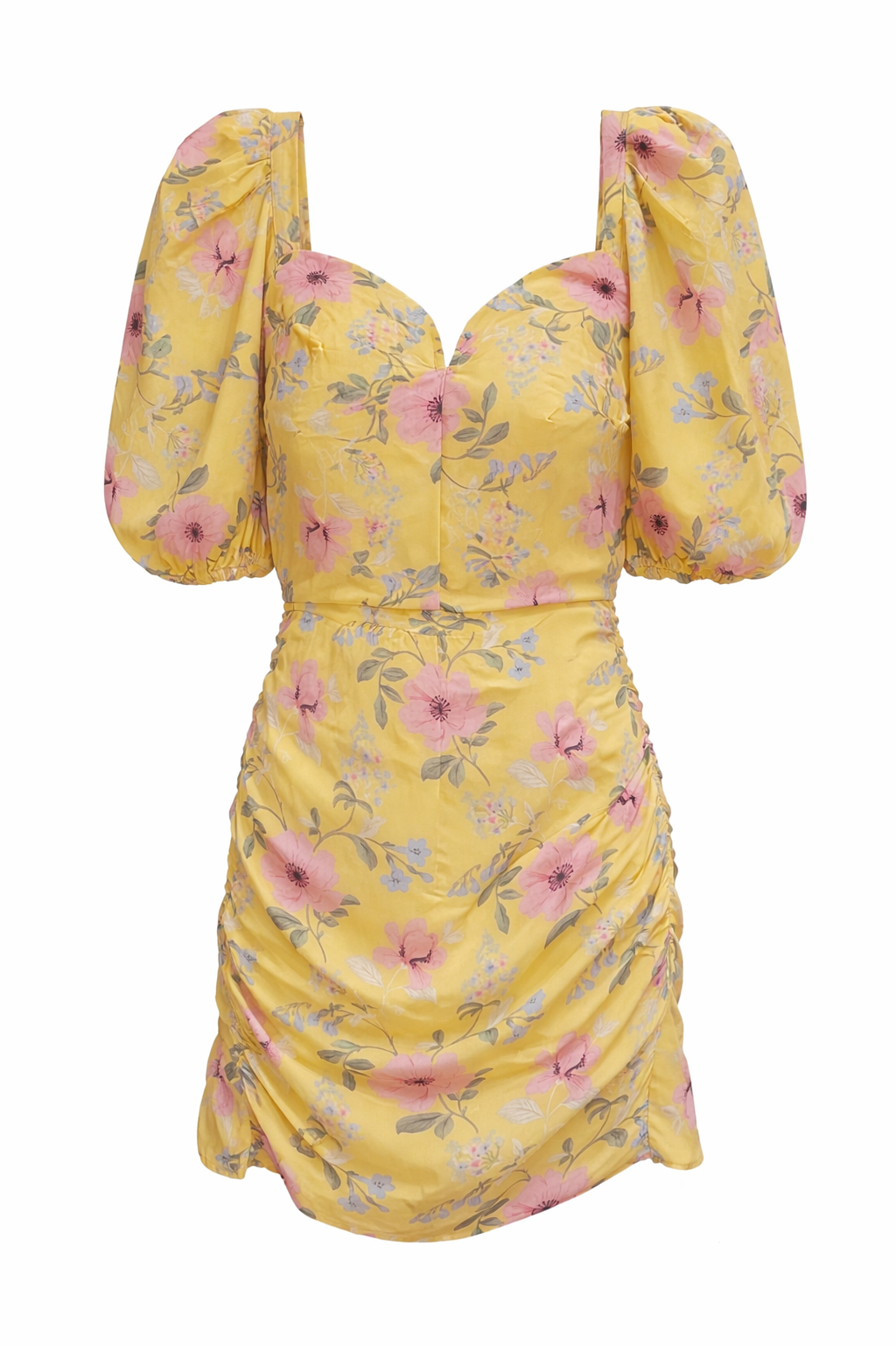 Vestido flores amarillo S/M