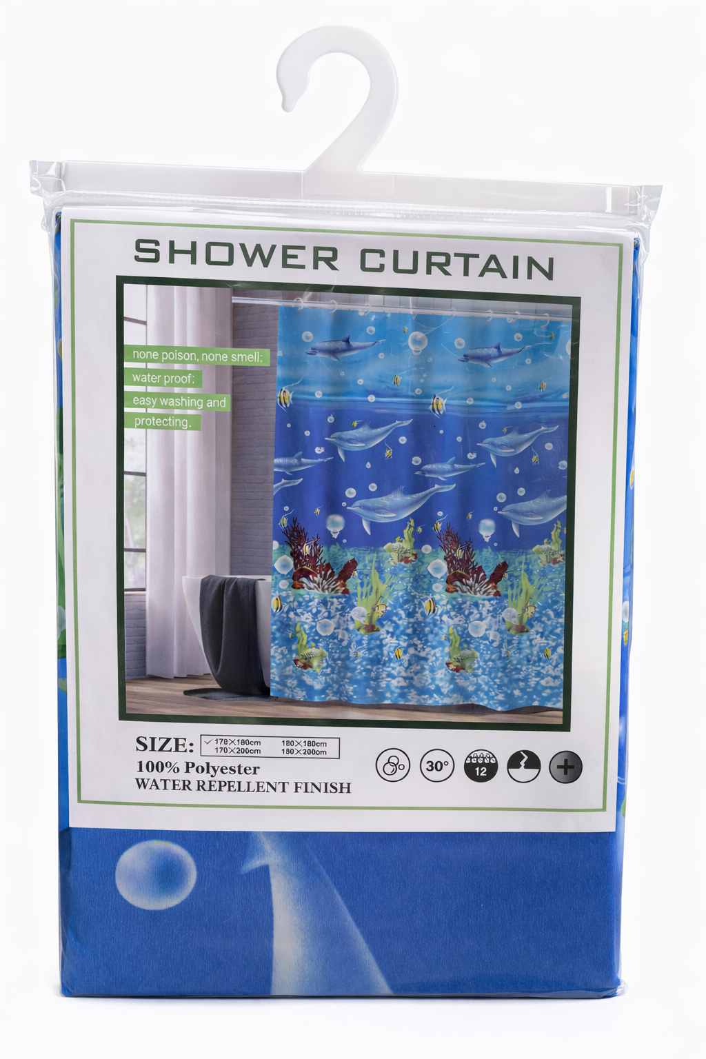 Cortina de Baño Tela Lavable – Frescura y Estilo para tu Baño 🚿