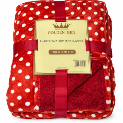 Cobija Golden Bed Luxury roja – 180 x 220 cm