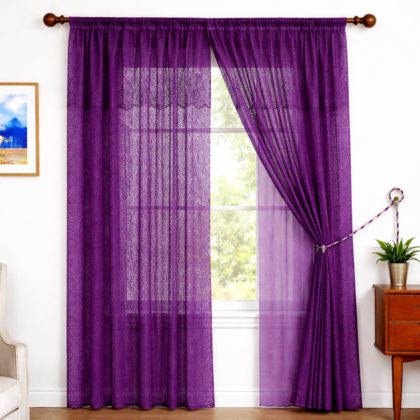 Cortina Doble de Marquiset con Forro – 2 Paneles