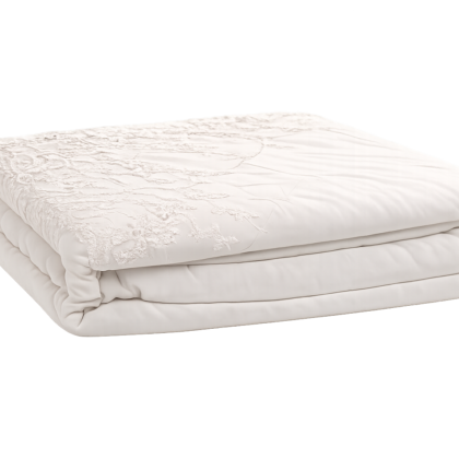 Sábana King Blanca con Encaje – 100% Algodón