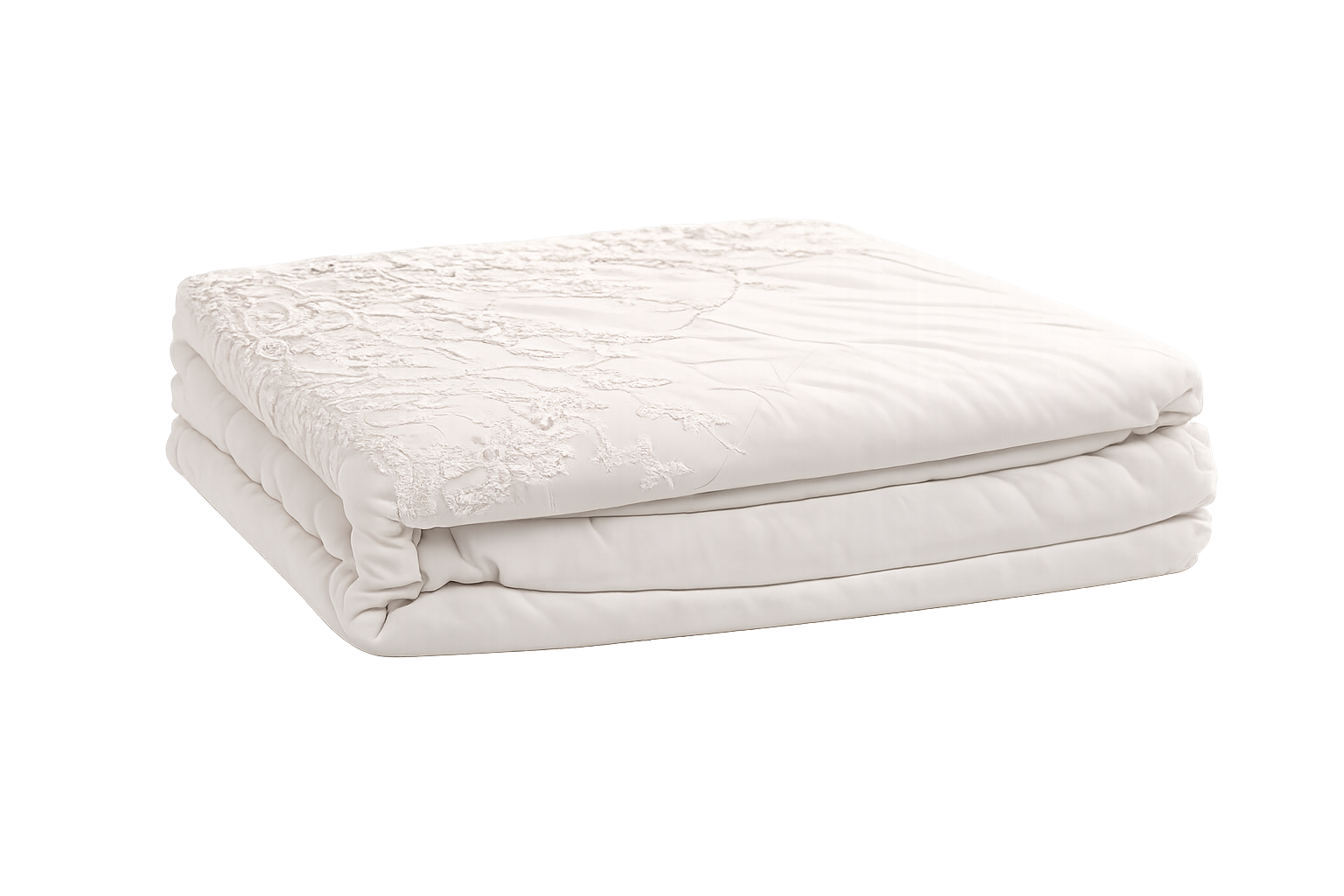 Sábana King Blanca con Encaje – 100% Algodón