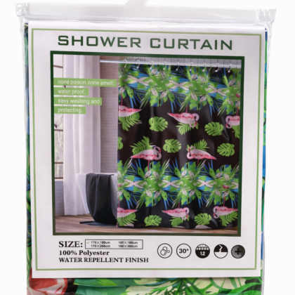 Cortina de Baño Tela Lavable  – Frescura y Estilo para tu Baño 🐬🚿