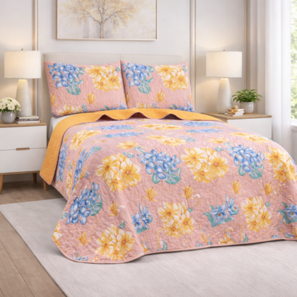 Edredón Quilt Set  – Tamaño King (3 Piezas)