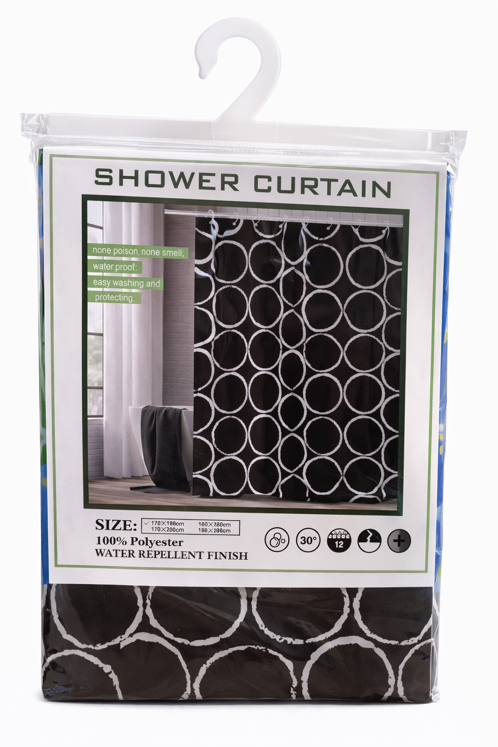 Cortina de Baño Tela Lavable – Frescura y Estilo para tu Baño 🚿