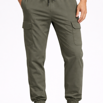Jogger Hombre Tela Fría Stretch – Estilo Cargo 4 Colores PH0639