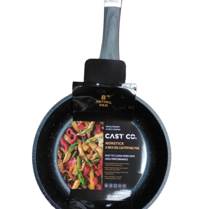 Sartén de 8 Pulgadas – Color Negro con Mango Gris