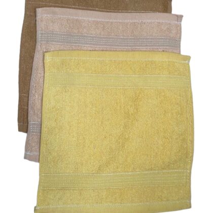 Paño Facial 30 x 30 cm (paq 3 unidades) colores verano