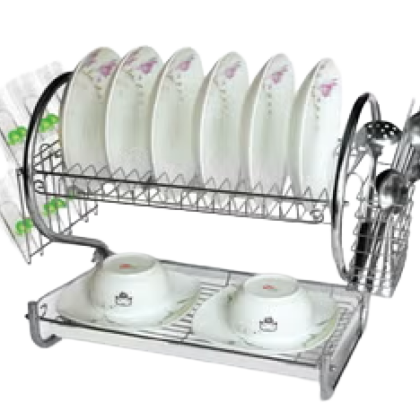 Escurridor de Platos de Dos Niveles Metálico