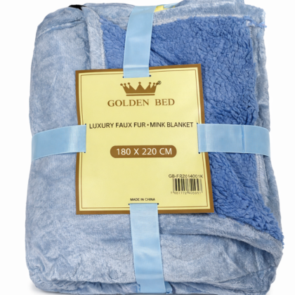 Cobija Golden Bed Luxury celeste – 180 x 220 cm
