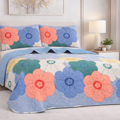 Edredón Quilt Set  – Tamaño King (3 Piezas)
