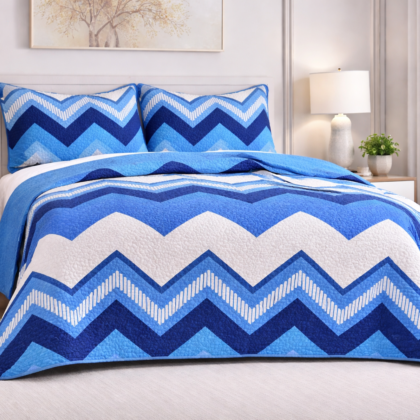Edredón Quilt Set– Tamaño Queen (3 Piezas)