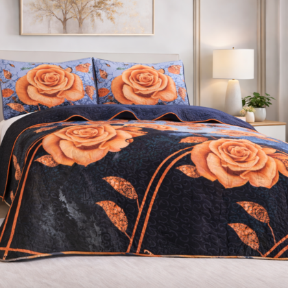 Edredón Quilt Set– Tamaño Queen (3 Piezas)