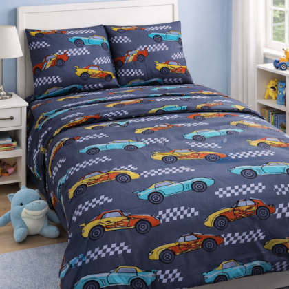 Juego de Sábanas Infantil Diseño Carros – Tamaño Individual