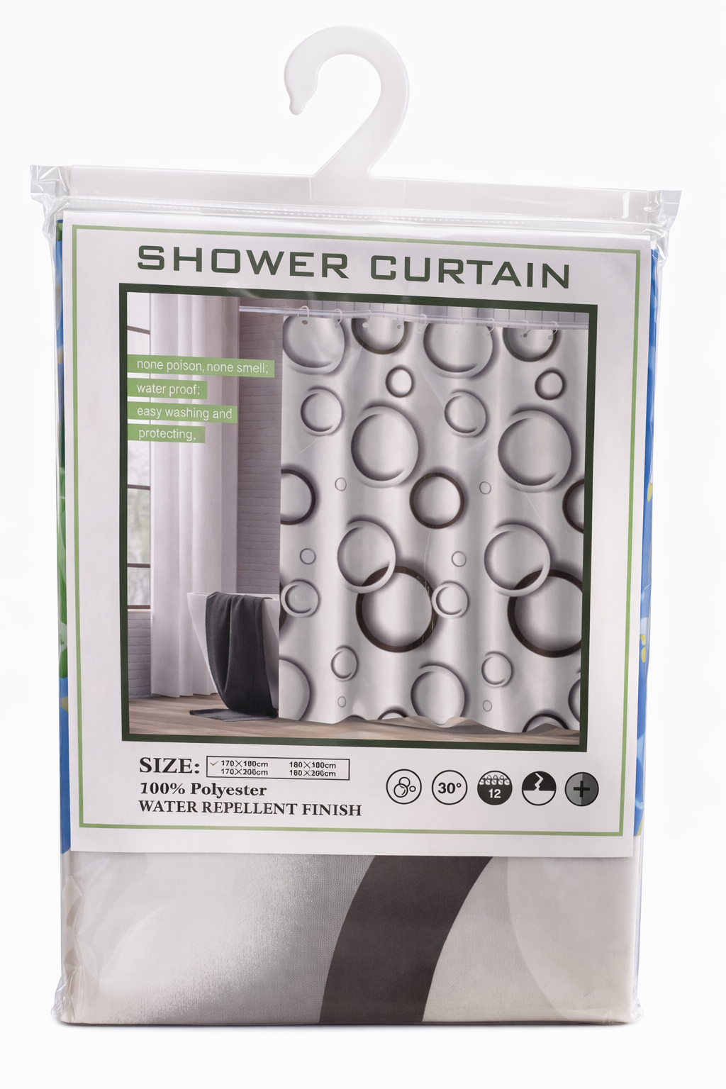Cortina de Baño Tela Lavable – Frescura y Estilo para tu Baño 🚿