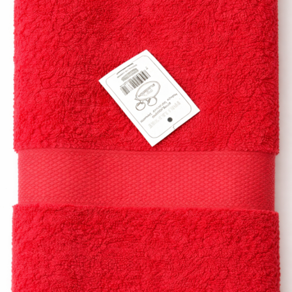 Toalla 100% Algodón 76x153 cm Rojo