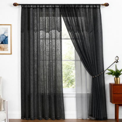 Cortina Doble de Marquiset con Forro – 2 Paneles