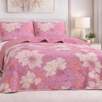 Edredón Quilt Set– Tamaño Queen (3 Piezas)