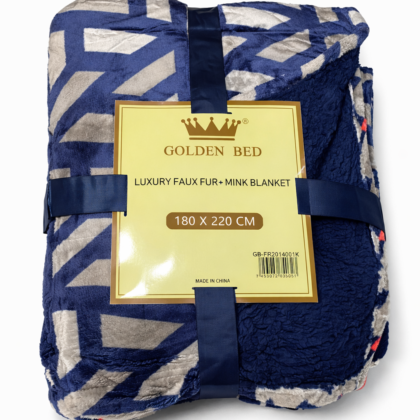 Cobija Golden Bed Luxury azul – 180 x 220 cm