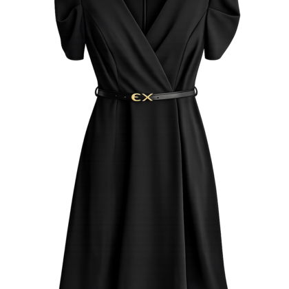Vestido Negro Elegante – VT0049