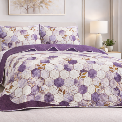 Edredón Quilt Set– Tamaño Queen (3 Piezas)
