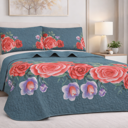 Edredón Quilt Set  – Tamaño King (3 Piezas)