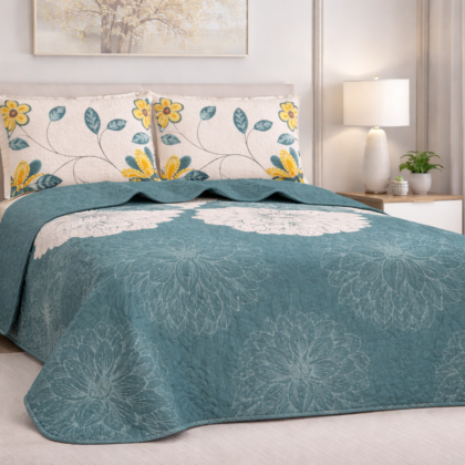 Edredón Quilt Set  – Tamaño King (3 Piezas)