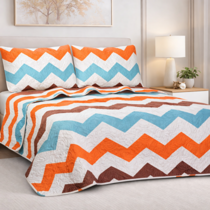 Edredon King  3 Piezas con diseño