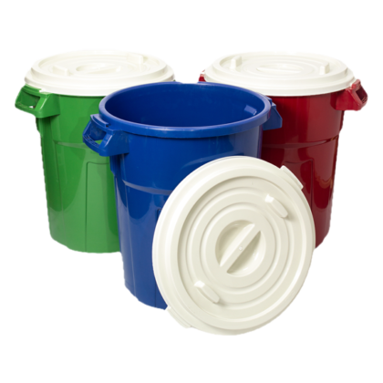 Basurero plástico 100 litros Azul