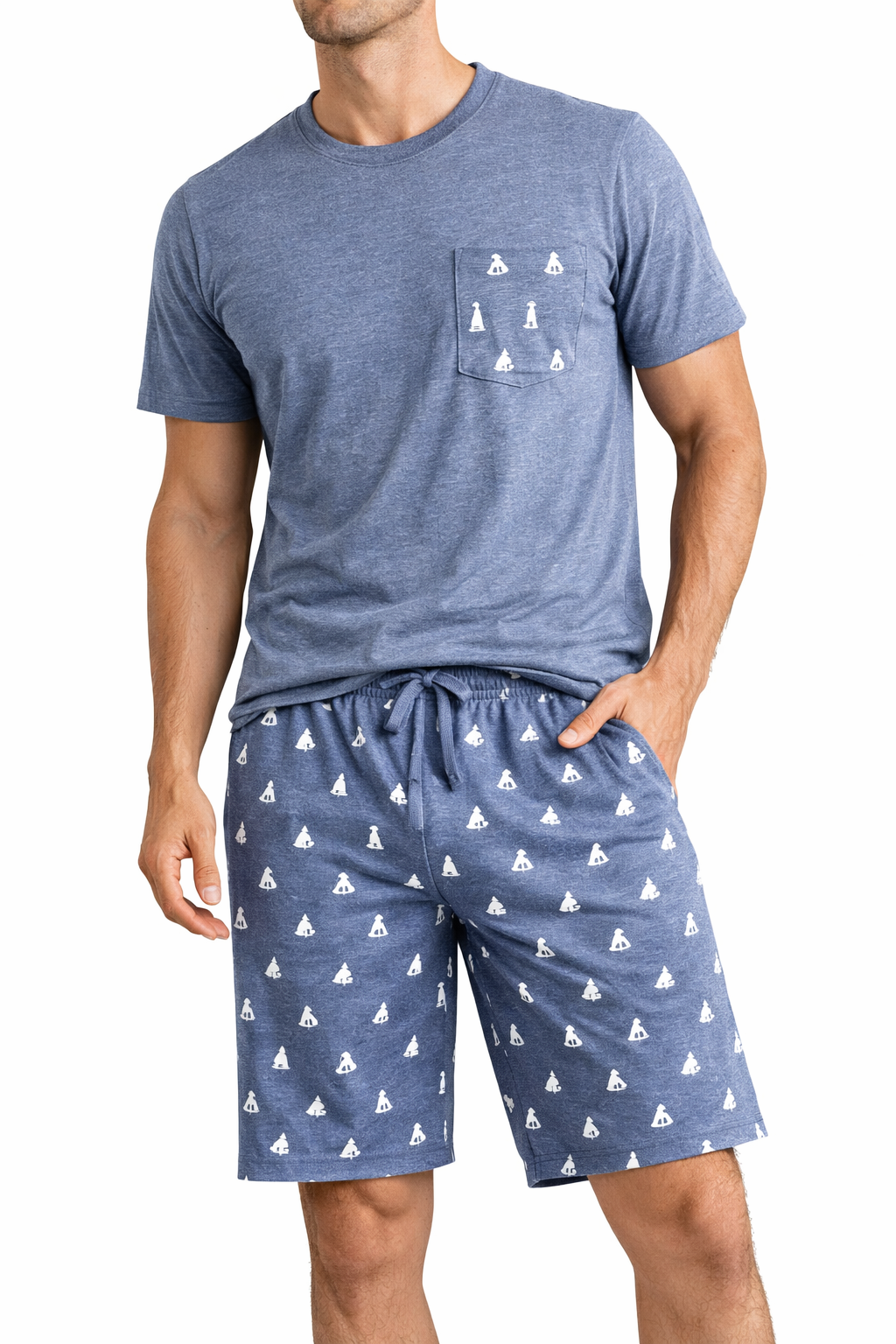 Pijama Hombre – Set Camiseta + Short - Image 2